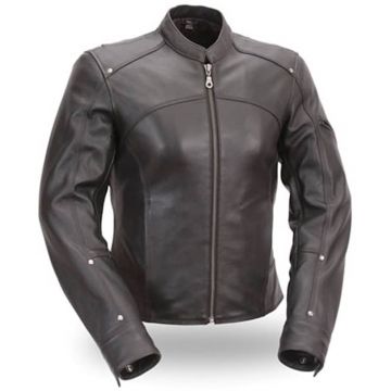 Leder Tourmaster Jacke Schwarz