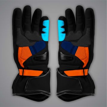 Jack Miller Blaue Bikerhandschuhe MotoGP 2023