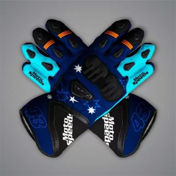 Jack Miller Blue Biker Gloves MotoGP 2023