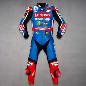 Francesco Bagnaia Blue Motorcycle Leathers Ducati 2024