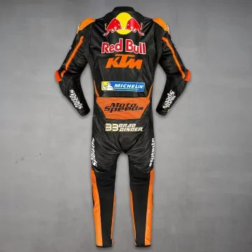 Brad Binder Red Bull KTM 2024 replika racedrakt, bakfra