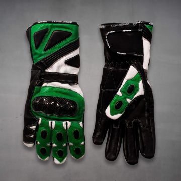 Bravo Grüne Motorradhandschuhe