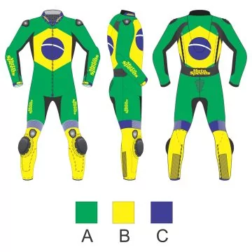 Ladies motorbike suit