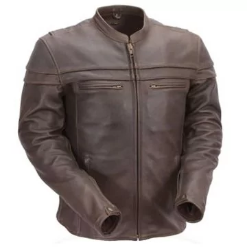 RATS STAND COLLAR LEATHER JACKET カウレザー men's leather biker jacket – Motorcycle jackets | Shop