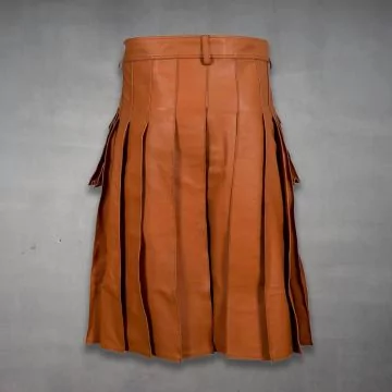 leather kilts men brown