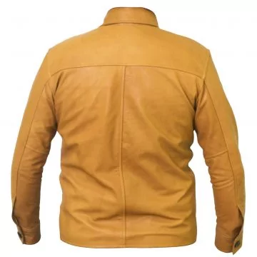 blouson shearling camel homme