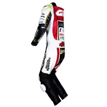 cowhide leather racing suit men