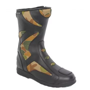 Bottes camouflées de moto