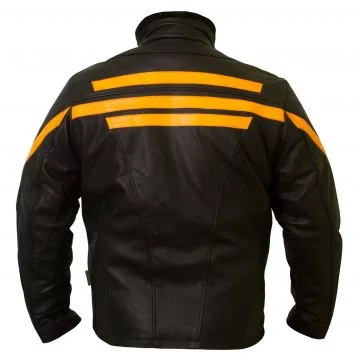 cowhide leather biker jacket men