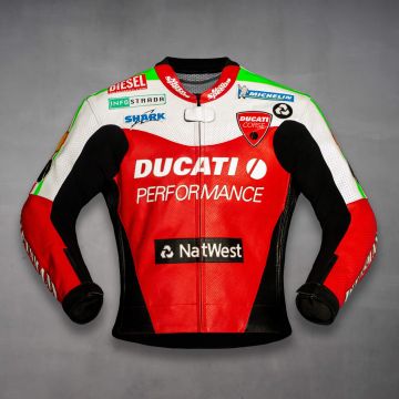 jaqueta de couro ducati corse