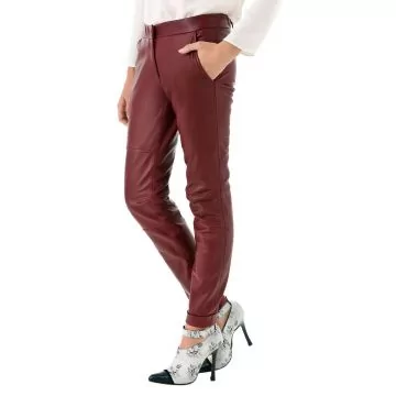Leather Flare Pants