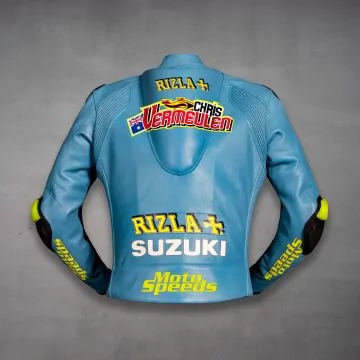 Chris Vermeulen 2008 MotoGP leather jacket, back view