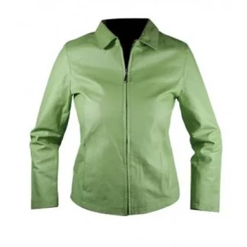 blaue hemdjacke leder damen