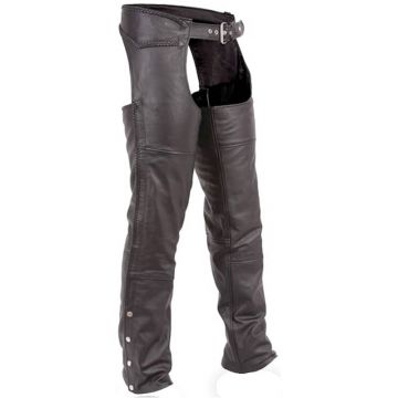 Motorcycle Braided Leather Chaps for Men