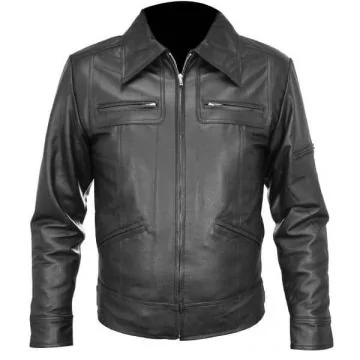 cowhide shirt jacket mens