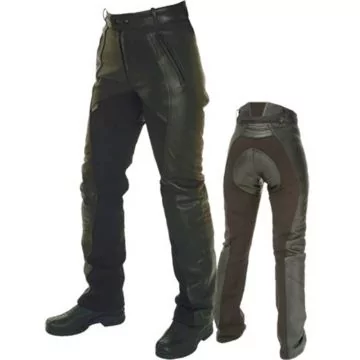 Pantalones de moto para mujer cómodos negros