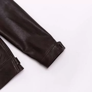 Cossack Leather Jacket Brown waist