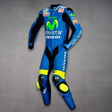 Dani Pedrosa Movistar Honda GP 2005 Leathers Left View