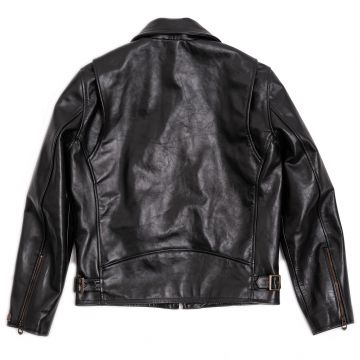 Espresso Sportliche Lederjacke Schwarz