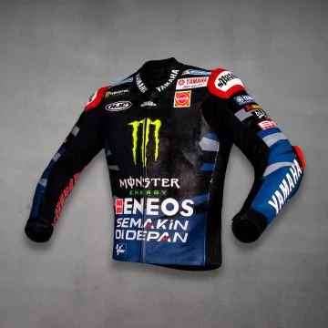 Veste Yamaha 2023 MotoGP Fabio Quartararo vue de gauche