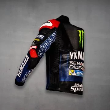 Fabio Quartararo Monster Motorcycle Jacket MotoGP 2021 side view