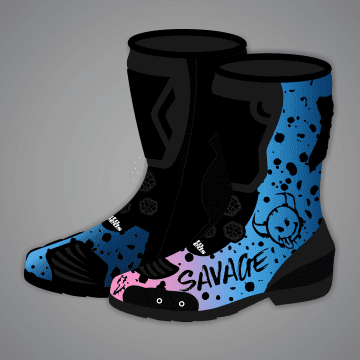 Fabio Quartararo French GP 2024 boots left view