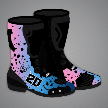 Bottes de piste de moto