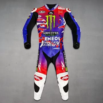 Combinaison de course réplique Fabio Quartararo Le Mans 2025, vue de face