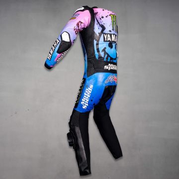 Fabio Quartararo Yamaha Suit French GP 2024 left side view