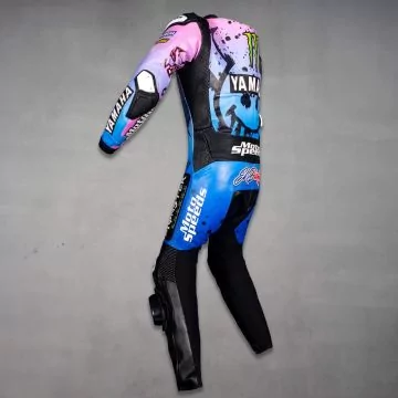 Fabio Quartararo Yamaha Suit French GP 2024 left side view