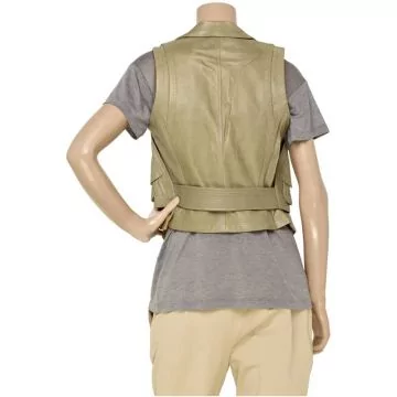 Fashion Leather Vest Coat