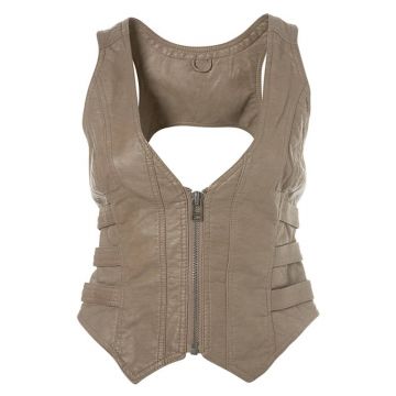 Mode Leder Kurzjacke für Frauen