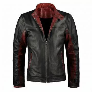 Batman Dark Knight Bruce Wayne Leather Jacket Men