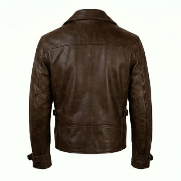 Captain America First Avenger Leather Jacket back view