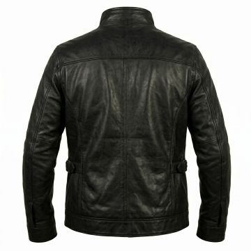 Casino Royale Daniel Craig Leather Jacket back view