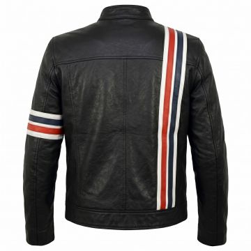 Easy Rider Captain America Leather Jacket back view