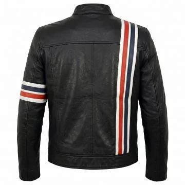 Easy Rider Captain America Leather Jacket back view