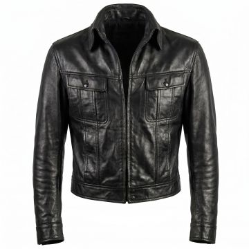 Elvis Presley Black Leather Jacket