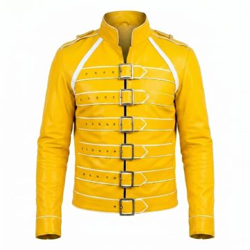 Freddie Mercury Yellow Leather Jacket