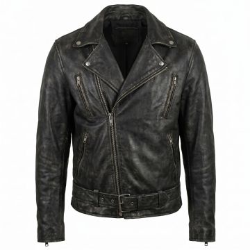 Ghost Rider Black Biker Leather Jacket