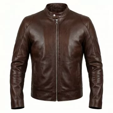 Giacca in Pelle Marrone Tony Stark Iron Man
