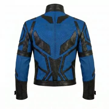 Iron Man Tony Stark Racing Leather Jacket back view