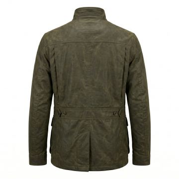 James Bond Skyfall Leather Jacket back view