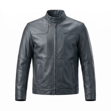 Mission Impossible Ethan Hunt Gray Leather Jacket
