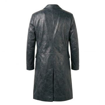 Peaky Blinders Thomas Shelby Leather Coat back view
