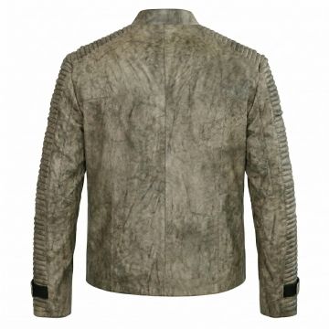 Star Wars Finn Leather Jacket back view