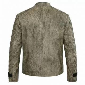 Star Wars Finn Leather Jacket back view