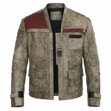 Star Wars Finn Leather Jacket front view