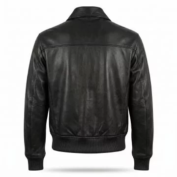 The Batman Bruce Wayne Leather Jacket back view