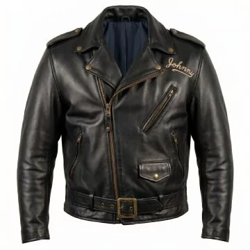 The Wild One Marlon Brando Black Biker Jacket